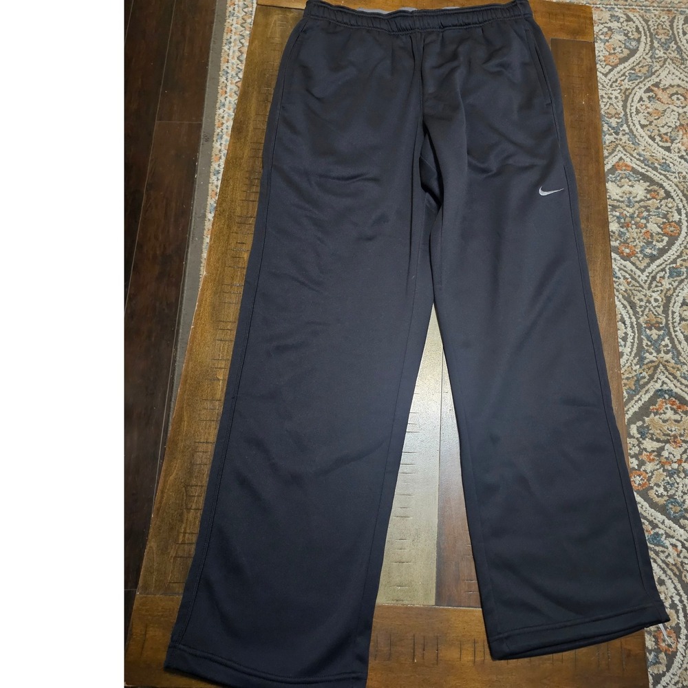 Nike Mens Therma-FIT Training Pants Black Fleece Sweatpants 379431-010 XL NWT